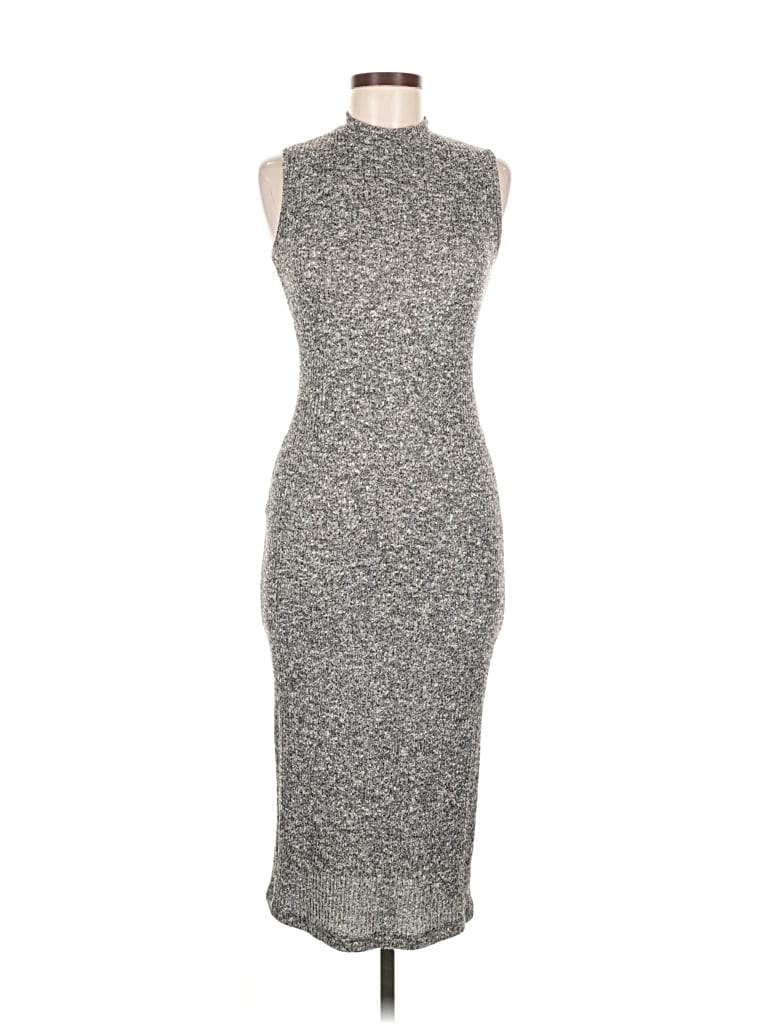 Pre-owned Monteau Cocktail Dress In Gray