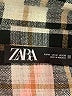 Zara Plaid Ivory Long Sleeve Button-Down Shirt Size M - photo 7
