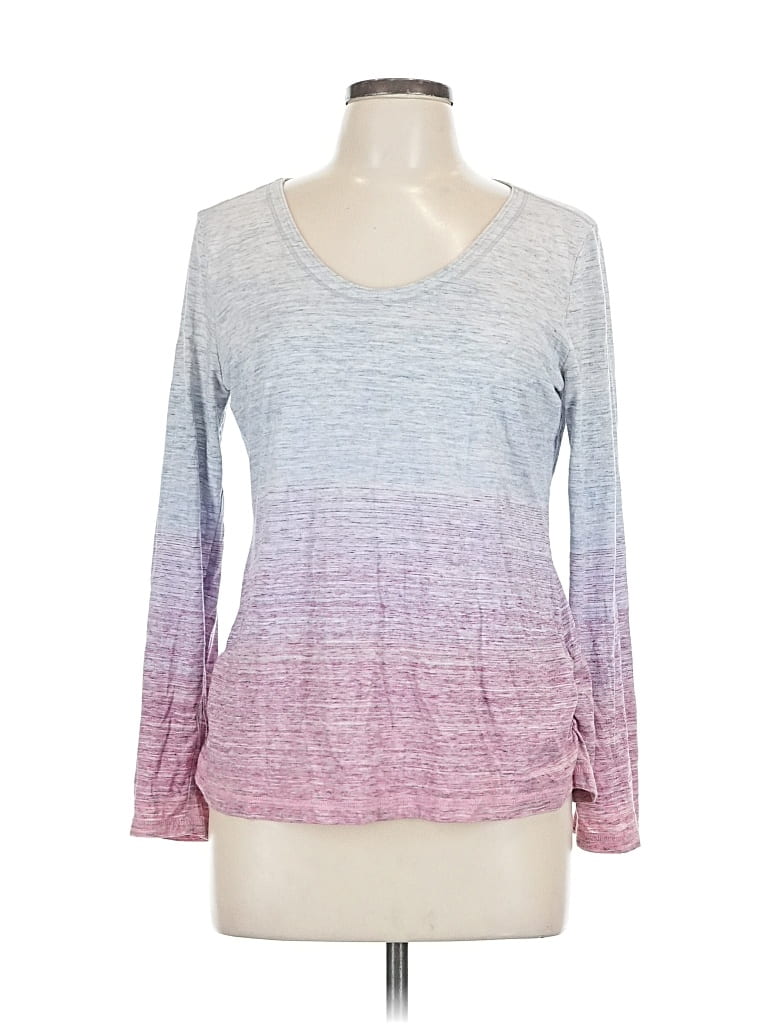 Pre-owned T By Talbots Long Sleeve T-shirt In Purple