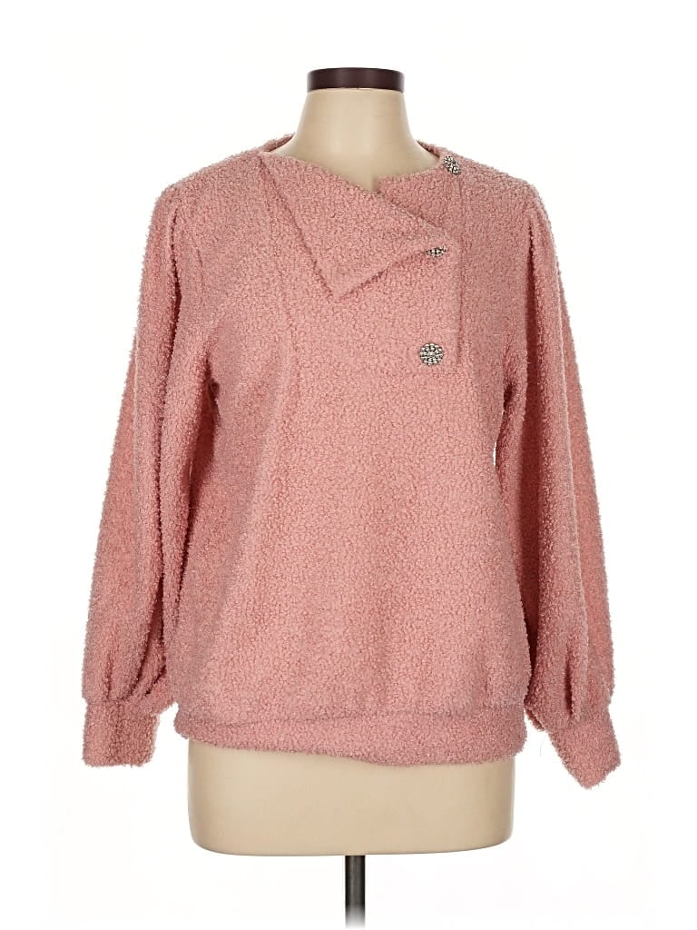 Pre-owned Adrienne Vittadini Pullover Sweater In Pink