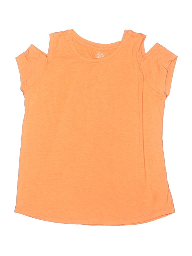 Pre-owned Athleta Girl Kids' Sleeveless T-shirt In Orange