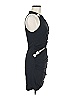 Zara 100% Polyester Solid Black Cocktail Dress Size M - photo 4