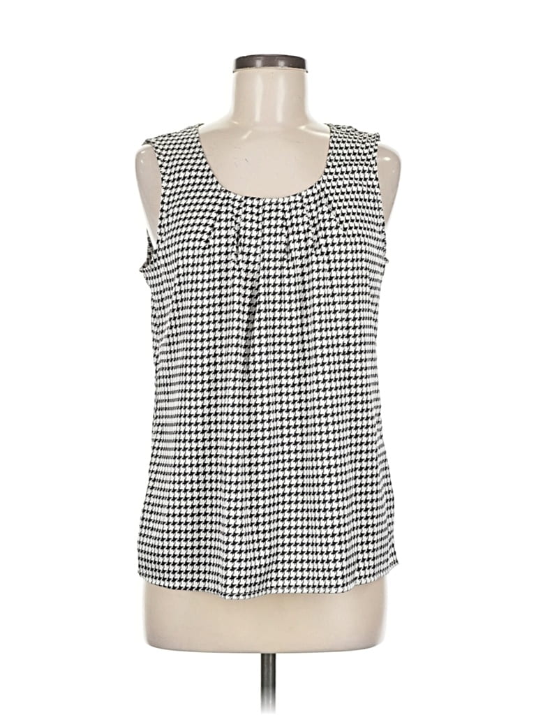 Pre-owned 212 Collection Sleeveless Blouse In Black