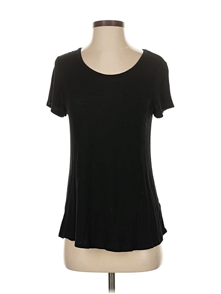Pre-owned Active Basic Short Sleeve T-shirt In Black