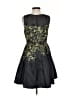 Taylor 100% Polyester Graphic Black Cocktail Dress Size 2 - photo 2