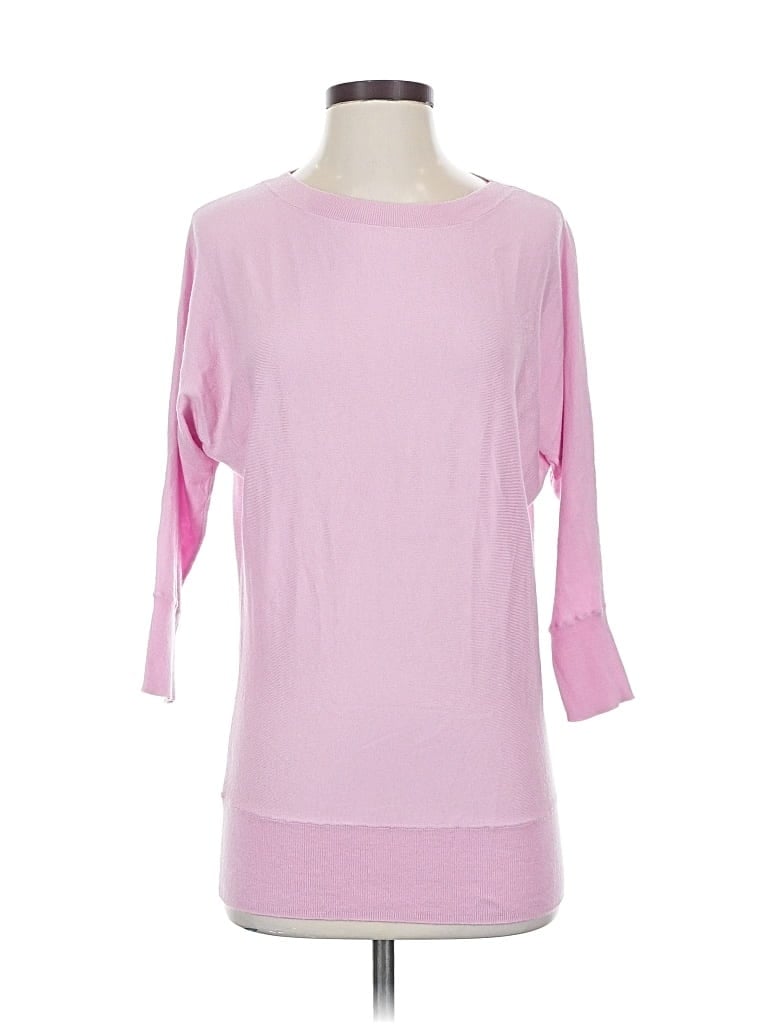 Pre-owned Michael Michael Kors 3/4 Sleeve Top Pink Boatneck Tops