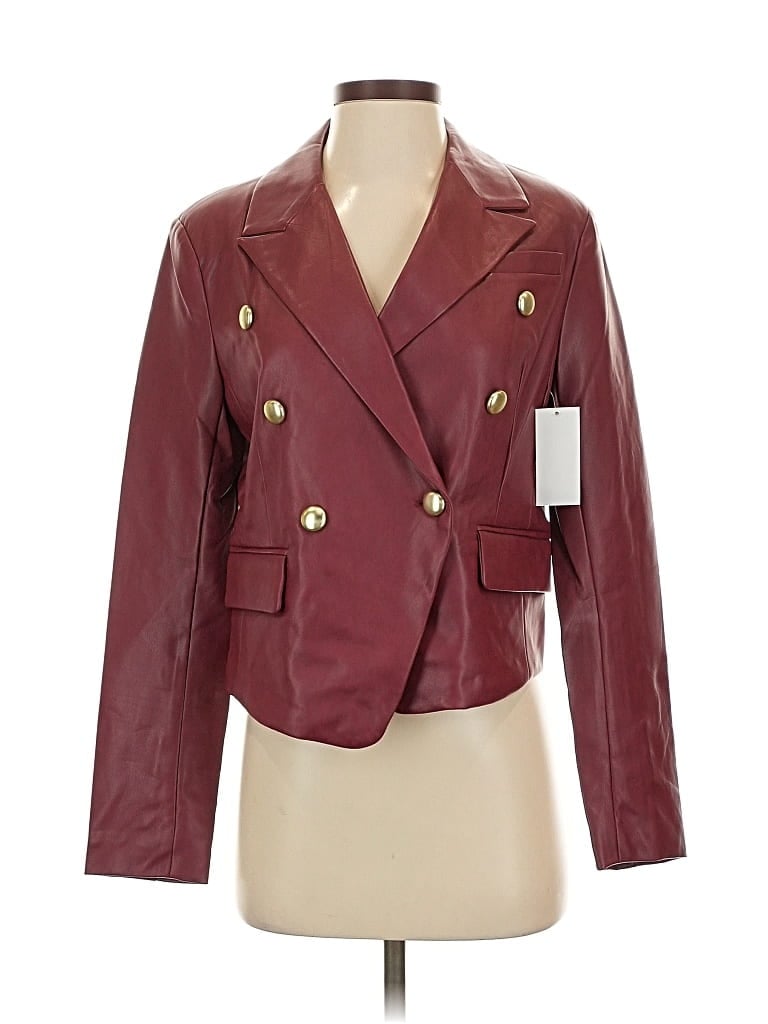 Dolce Cabo Blazer Jacket In Burgundy