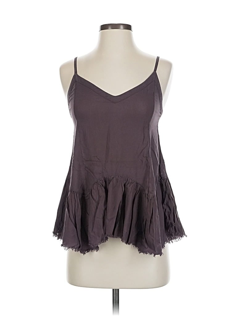 Pre-owned Rvca Sleeveless Blouse In Gray