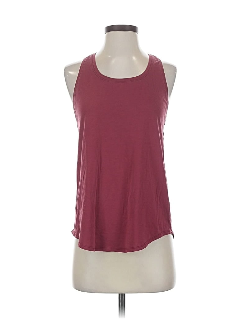 Pre-owned Lululemon Athletica Tank Top Red Halter Neckline Tops