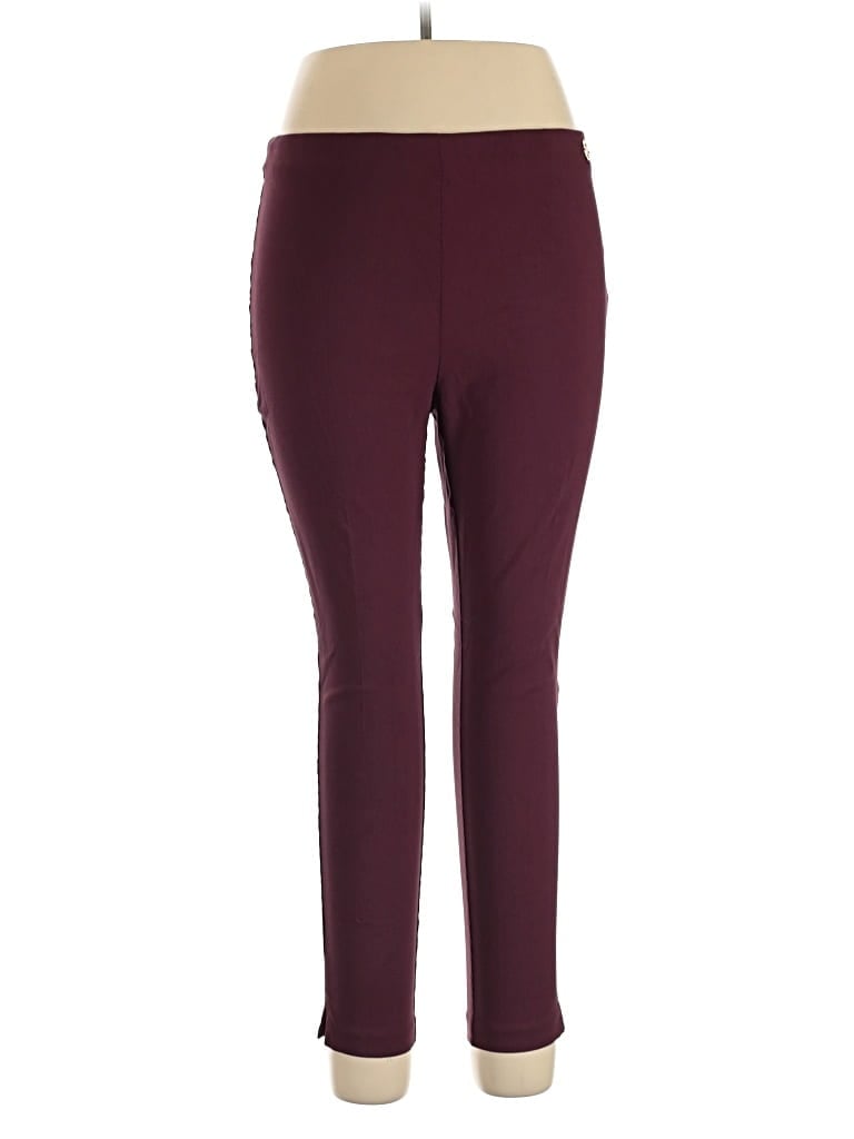 Pre-owned Michael Michael Kors Active Pants In Burgundy