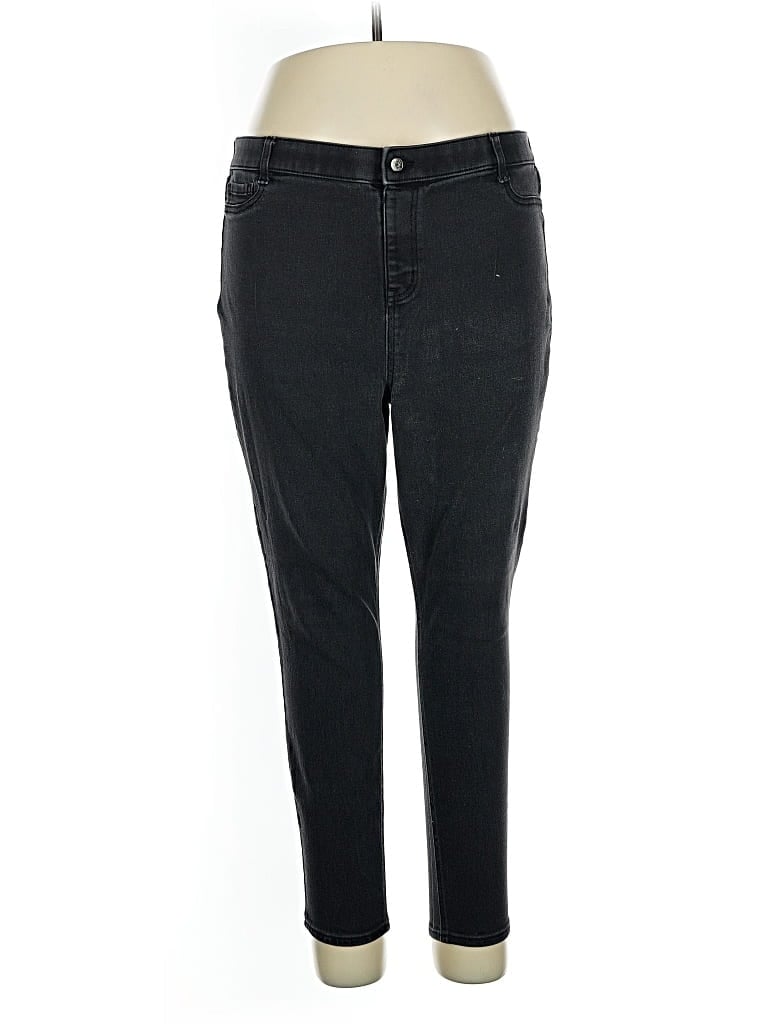 Pre-owned Isaac Mizrahi Jeggings In Black