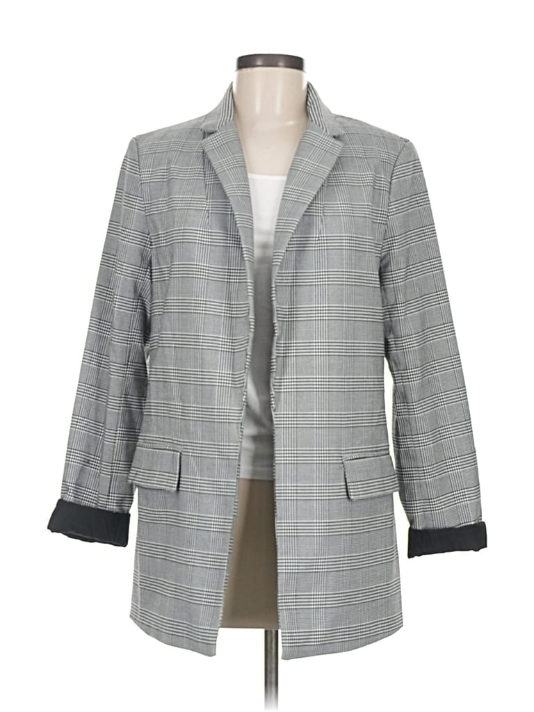 Pre-owned Carolina Belle Blazer Jacket In Gray