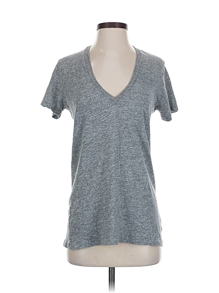 Pre-owned Monrow Short Sleeve T-shirt In Gray