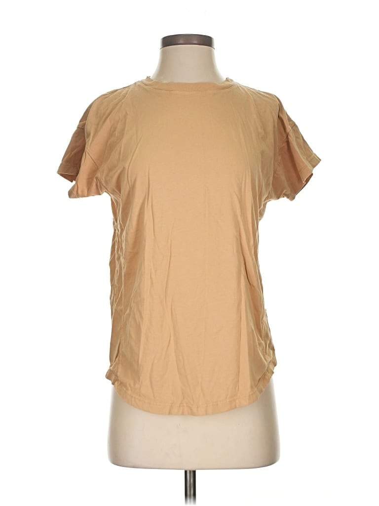 Pre-owned Mwl By Madewell Short Sleeve T-shirt In Brown