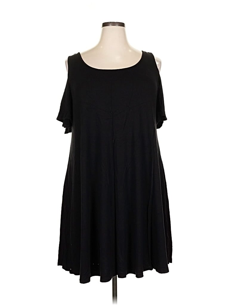 Pre-owned City Streets Casual Dress In Black