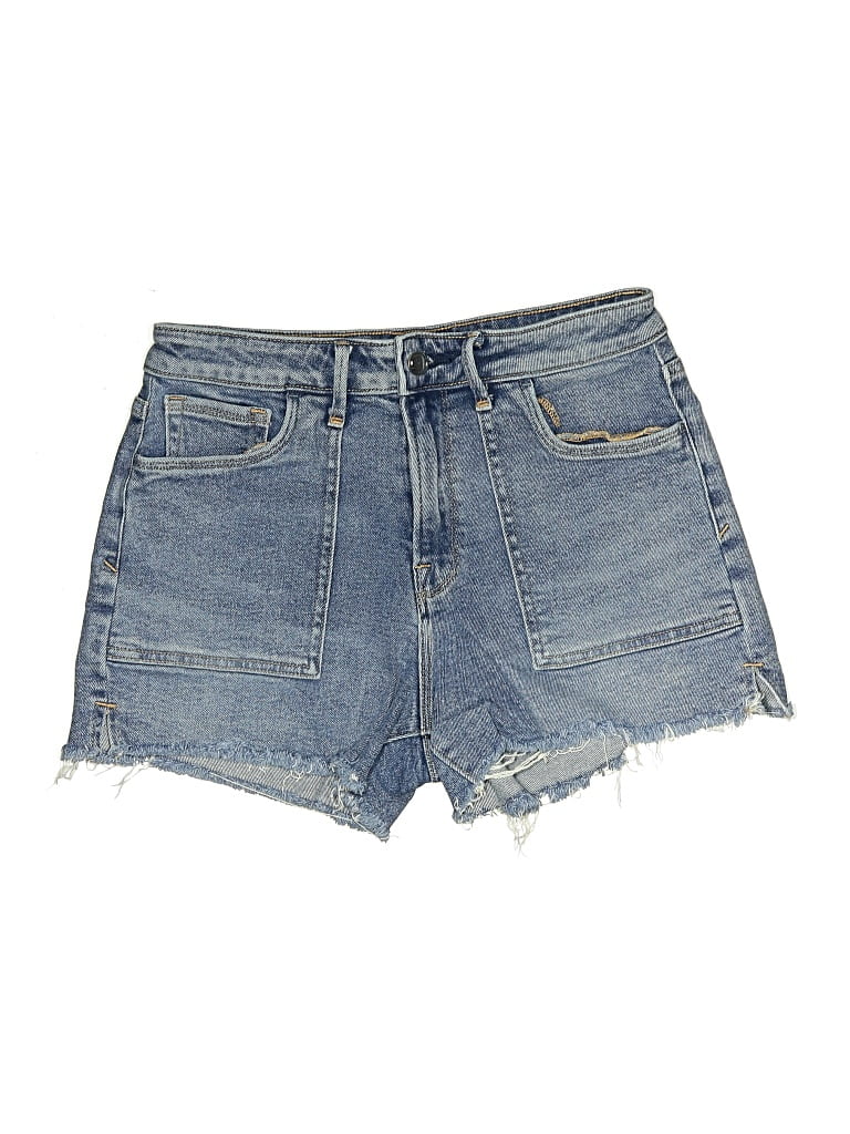 Pre-owned Good American Denim Shorts In Blue