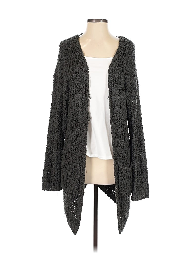 Pre-owned Assorted Brands Cardigan Sweater In Gray