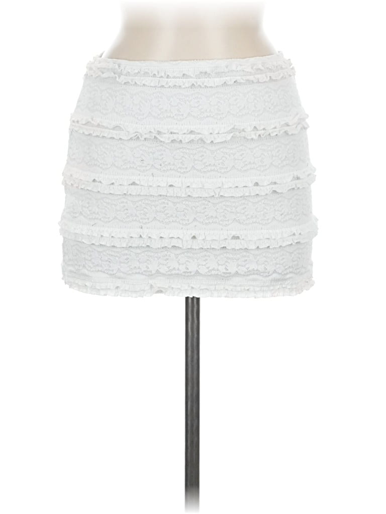 Pre-owned Shein Casual Skirt In Silver