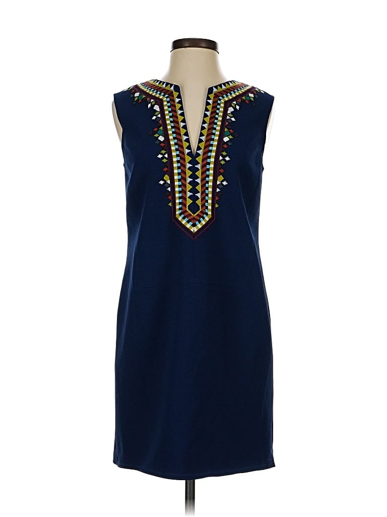 Pre-owned Tory Burch Casual Dress In Blue