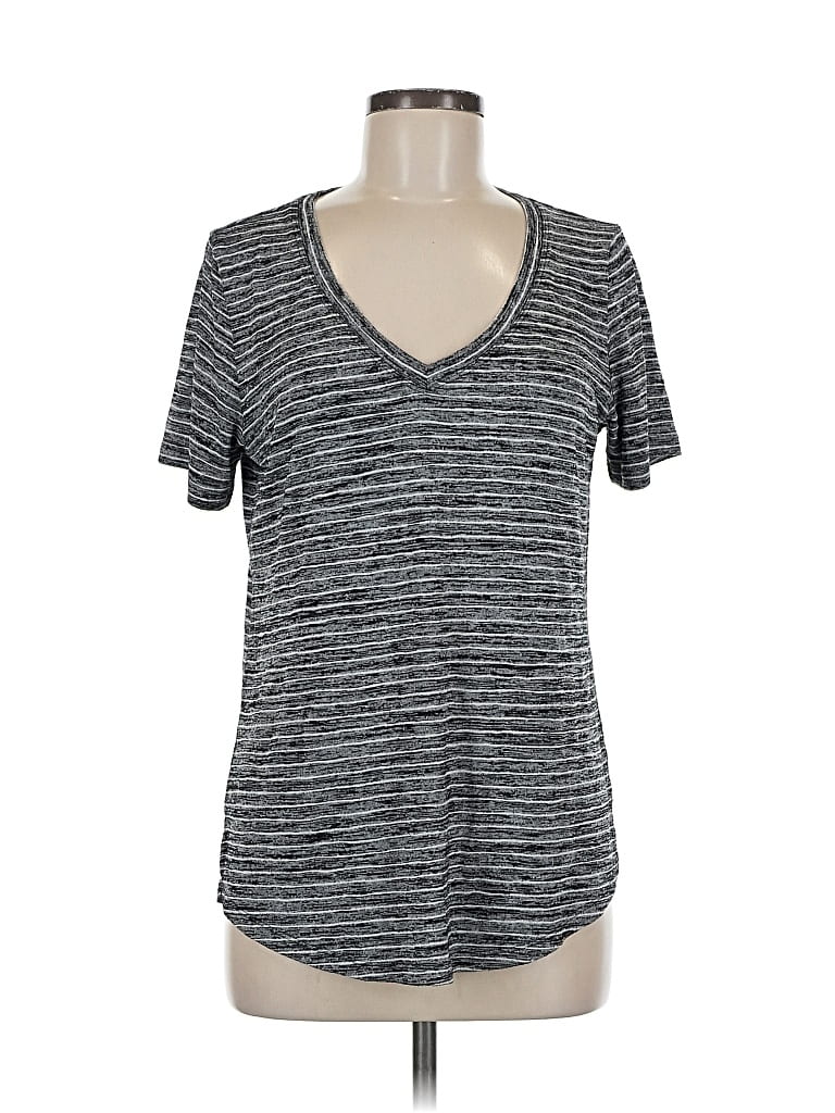 Pre-owned Athleta Short Sleeve T-shirt In Gray