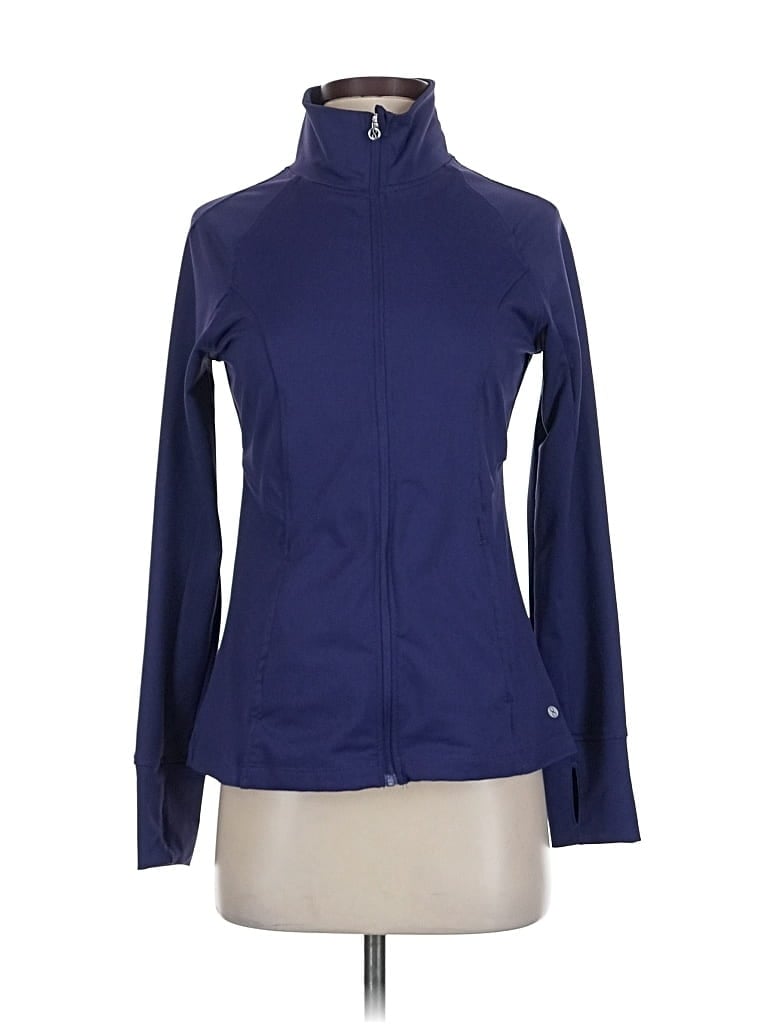 Pre-owned Layer 8 Track Jacket In Blue