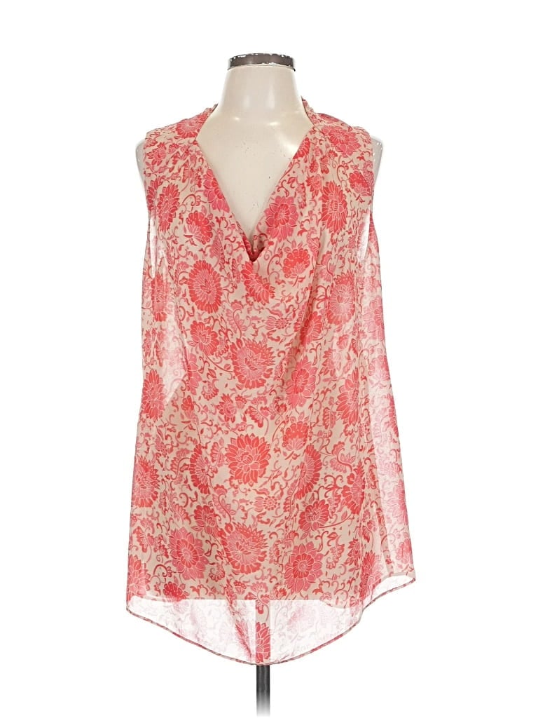 Pre-owned Cabi Sleeveless Blouse In Red