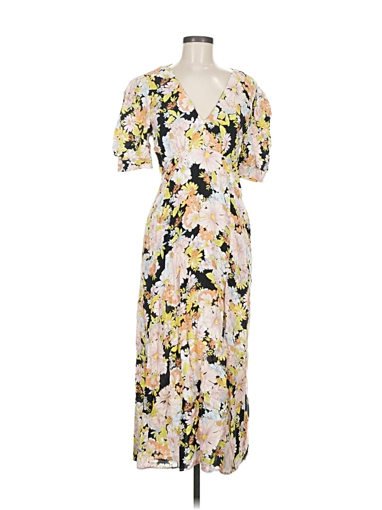 Pre-owned Topshop Cocktail Dress In Yellow