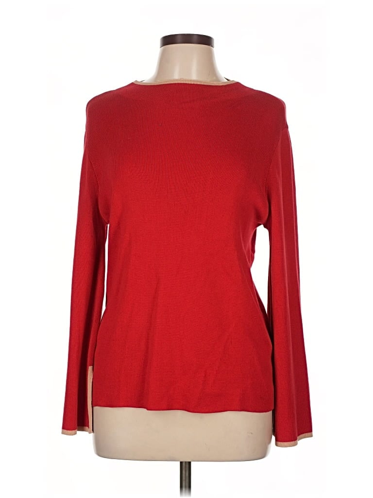 Pre-owned Halogen Pullover Sweater In Red