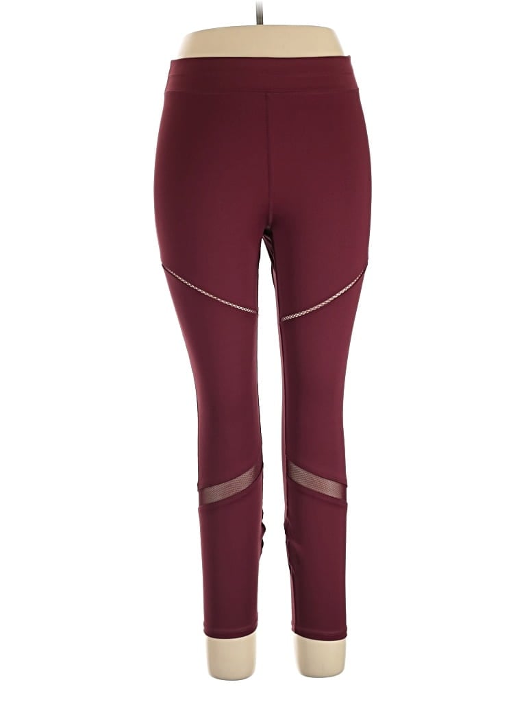 Pre-owned Fabletics Active Pants In Burgundy