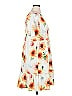 Emery Rose 100% Polyester Print White Yellow Casual Dress Size 0X - photo 4