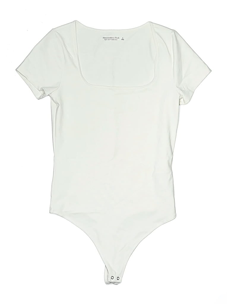 Pre-owned Abercrombie & Fitch Bodysuit In White