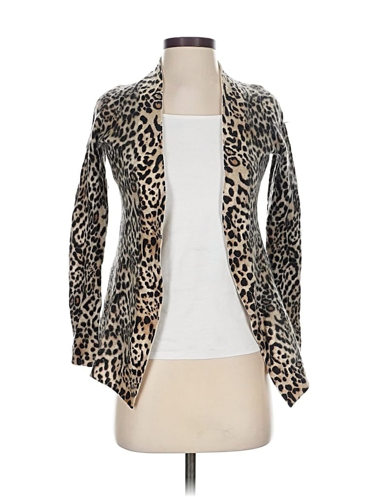 Pre-owned Charter Club Cashmere Cardigan Sweater In Brown