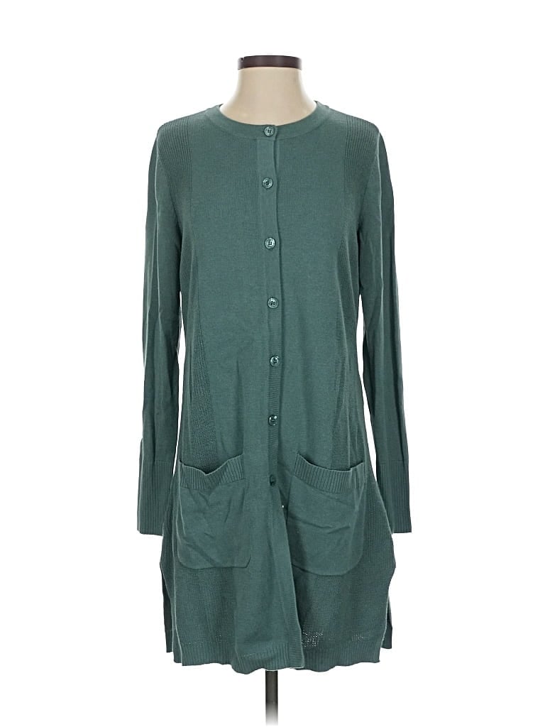 Pre-owned Isaac Mizrahi Live Cardigan Sweater In Blue