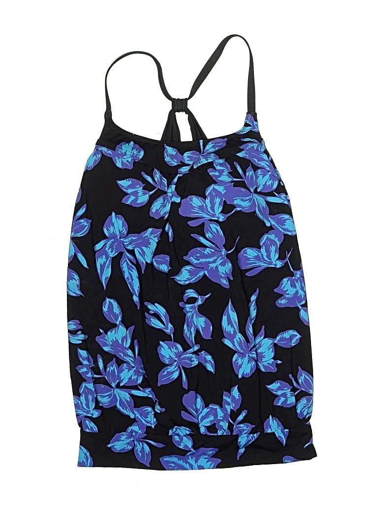 Pre-owned Lands' End Swimsuit Cover Up In Blue