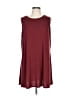 BCBGeneration Solid Burgundy Casual Dress Size L - photo 1