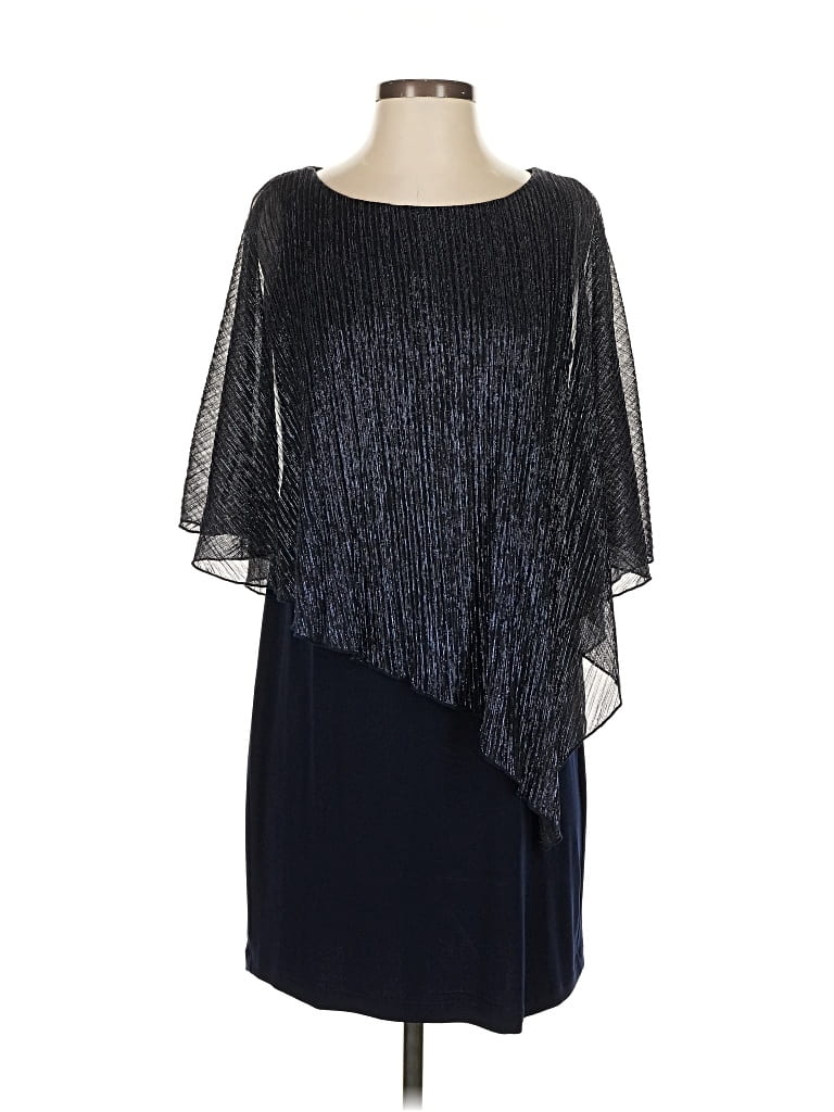 Pre-owned Connected Apparel Cocktail Dress In Black