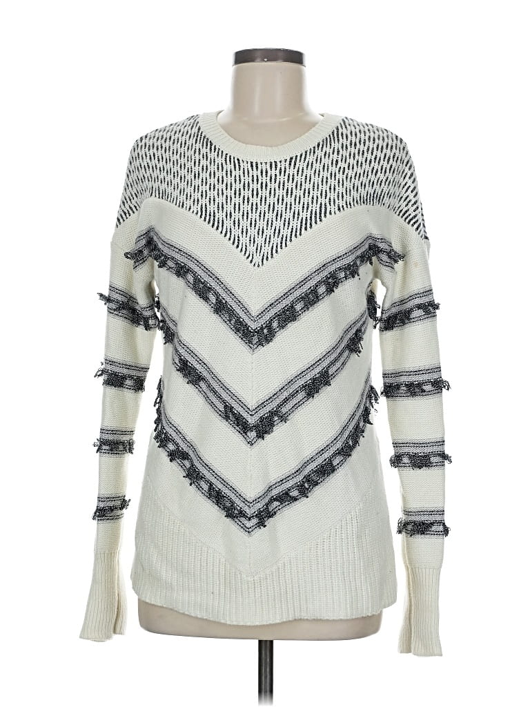 Pre-owned Banana Republic Pullover Sweater In White