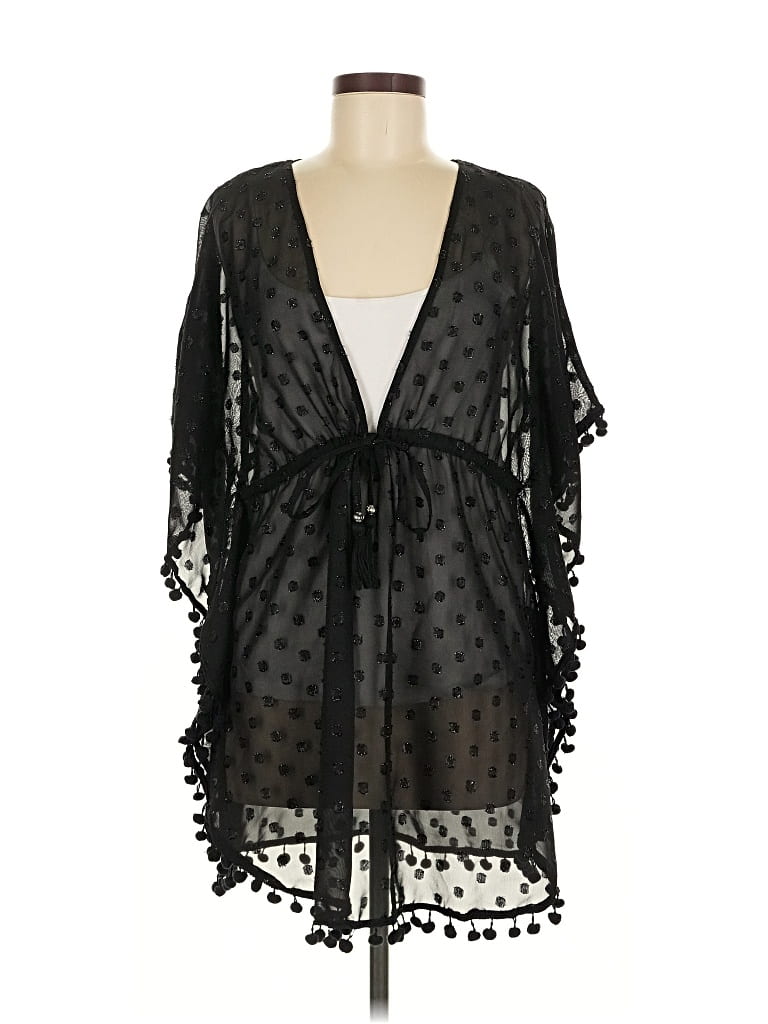 Pre-owned Club Z Collection Kimono In Black