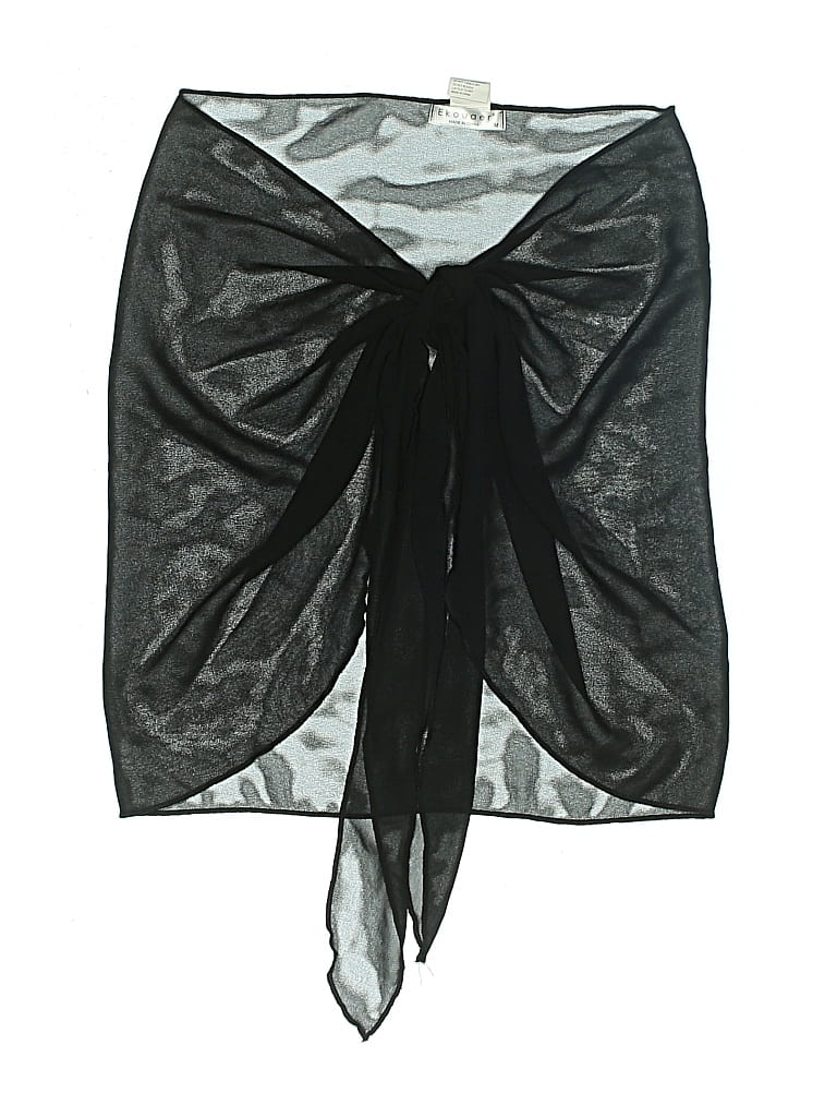 Pre-owned Ekouaer Swimsuit Cover Up In Black