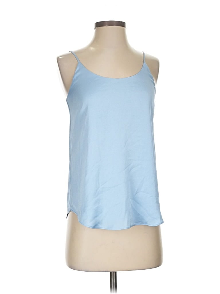 Pre-owned Bar Iii Sleeveless Top Blue Halter Neckline Tops