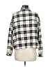 Zara Plaid Ivory Long Sleeve Button-Down Shirt Size M - photo 2