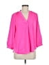 Vince Camuto 100% Polyester Pink 3/4 Sleeve Blouse Size M - photo 1