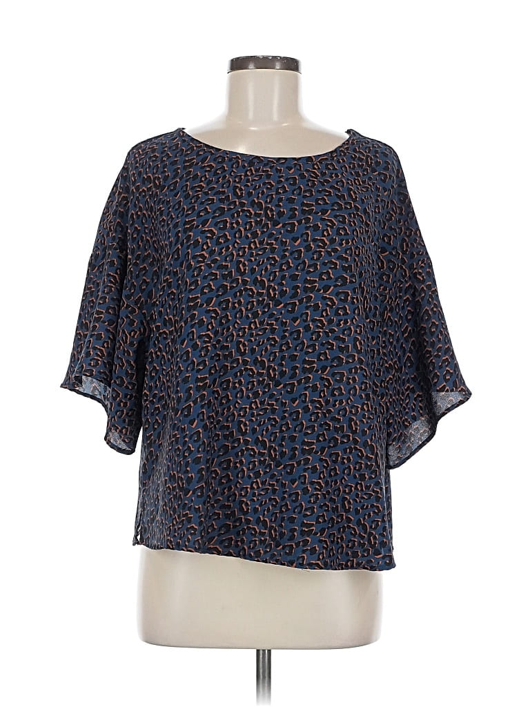 Pre-owned Peyton Jensen Short Sleeve T-shirt In Blue