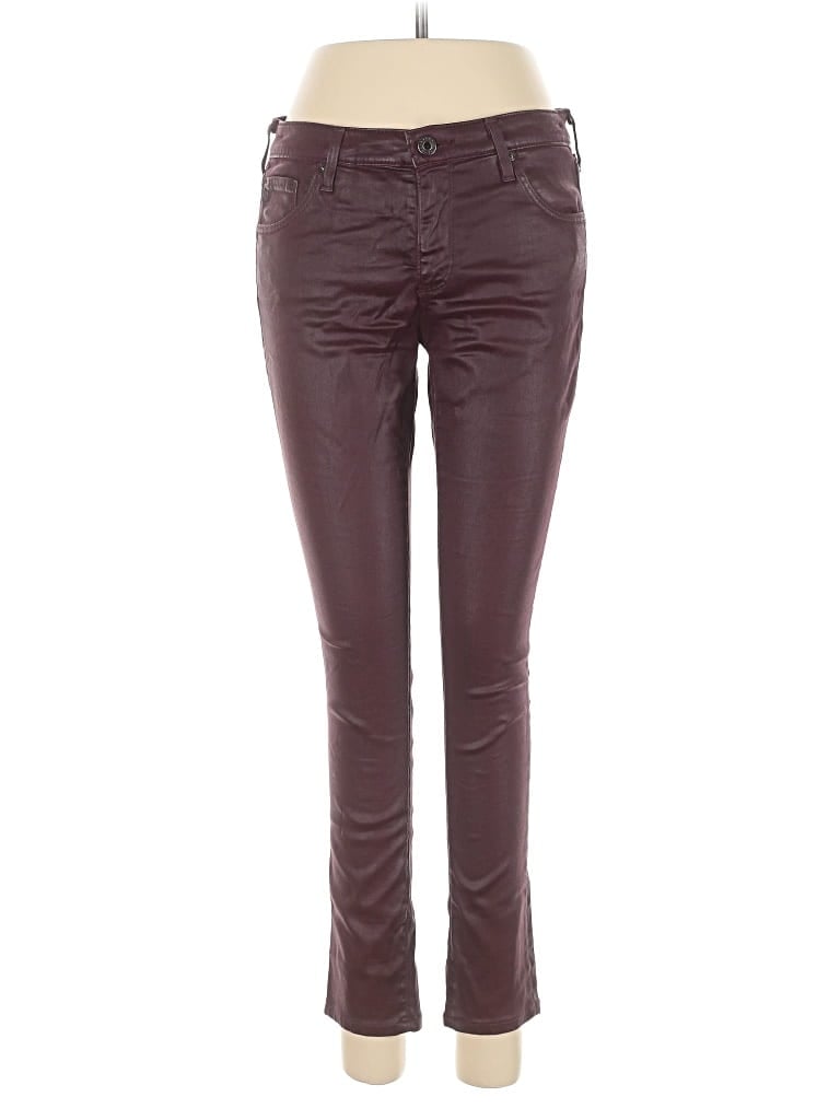 Pre-owned Adriano Goldschmied Casual Pants In Burgundy