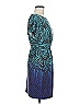 Trina Turk Print Blue Brown Cocktail Dress Size 6 - photo 4