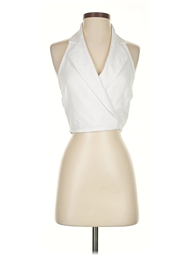 Prettylittlething Sleeveless Blouse In White