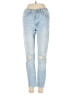 Just Black Hearts Blue Jeans Size 24 waist - photo 1