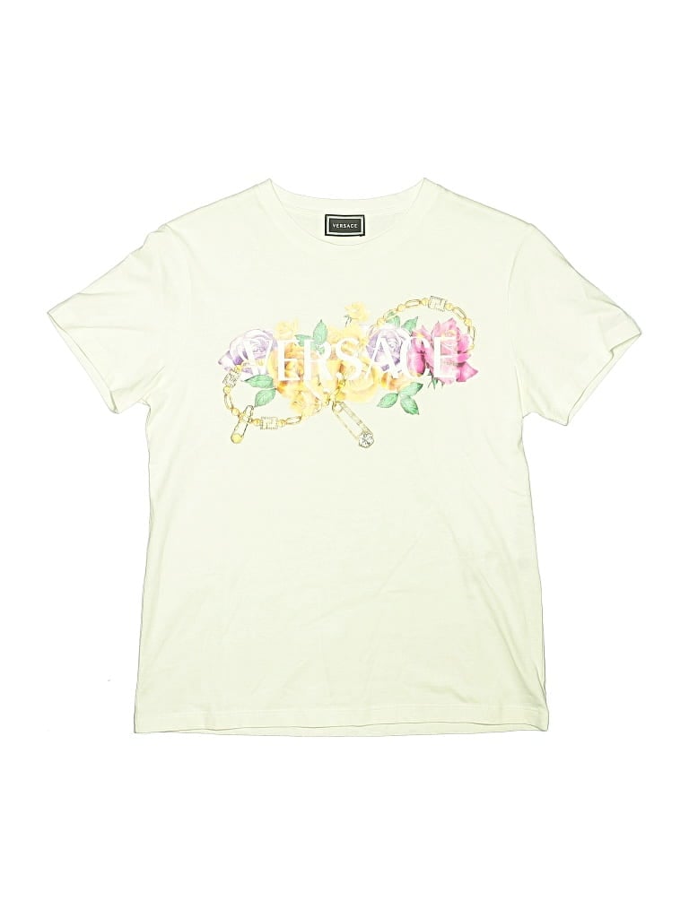 Pre-owned Versace Kids' Short Sleeve T-shirt In White
