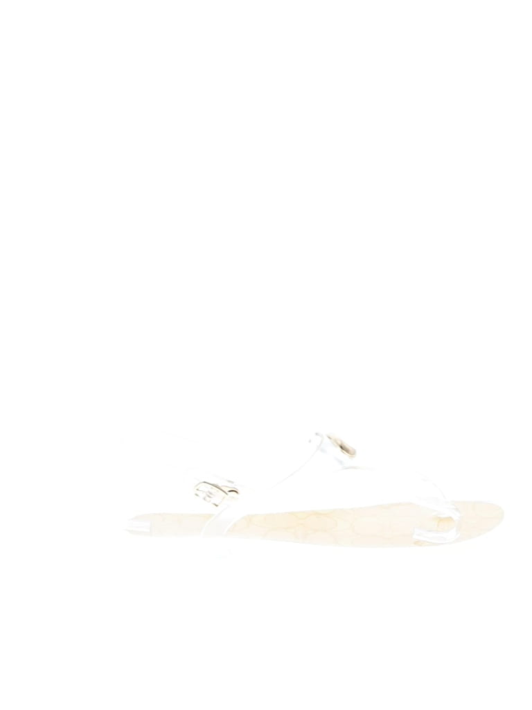 Pre-owned Coach Sandals In White