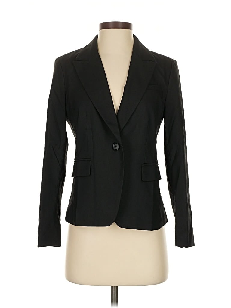 Pre-owned Banana Republic Factory Store Blazer Jacket In Black